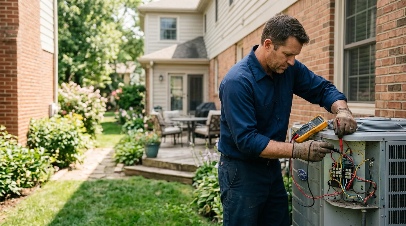 HVAC technician working near Jenera, OH